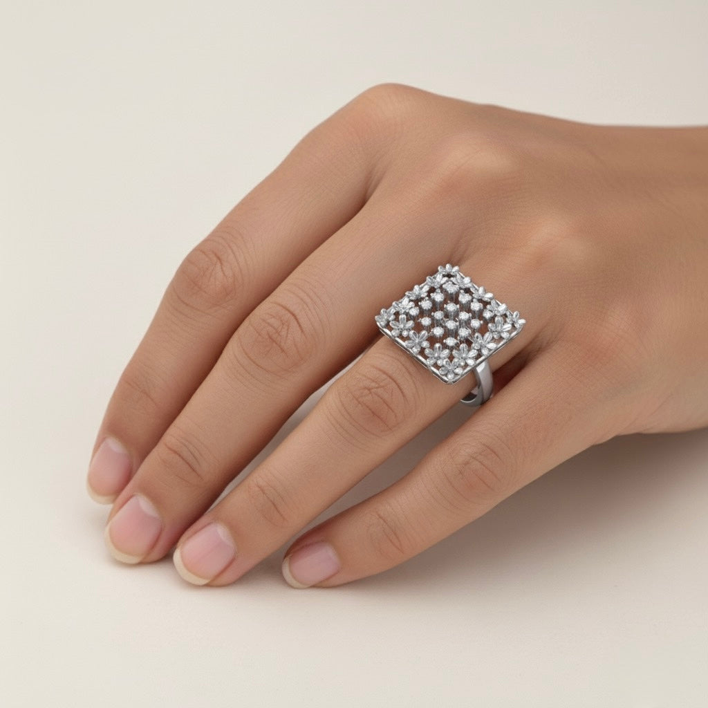925 Sterling Silver Cubic Zirconia Ring