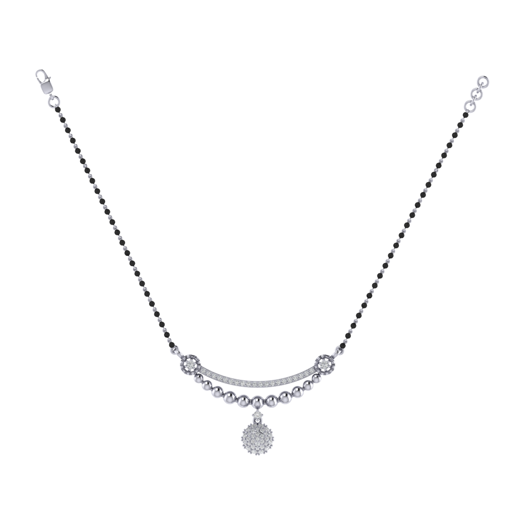 925 sterling silver rhodium plated mangalsutra