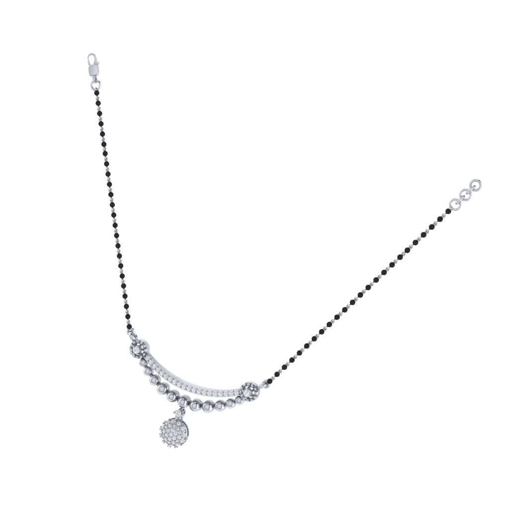 925 sterling silver rhodium plated mangalsutra