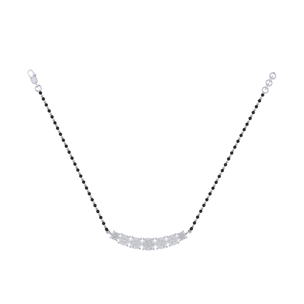 925 sterling silver rhodium plated mangalsutra