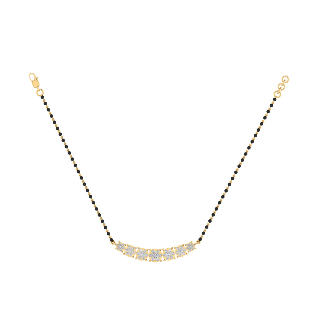 925 sterling silver yellow gold plated mangalsutra
