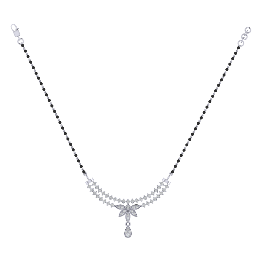 925 sterling silver rhodium plated mangalsutra