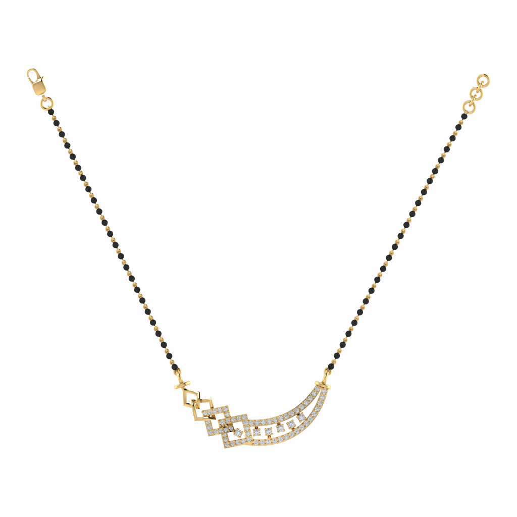 925 sterling silver yellow gold plated mangalsutra