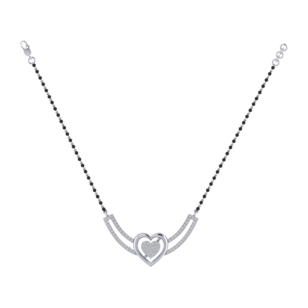 925 sterling silver rhodium plated mangalsutra