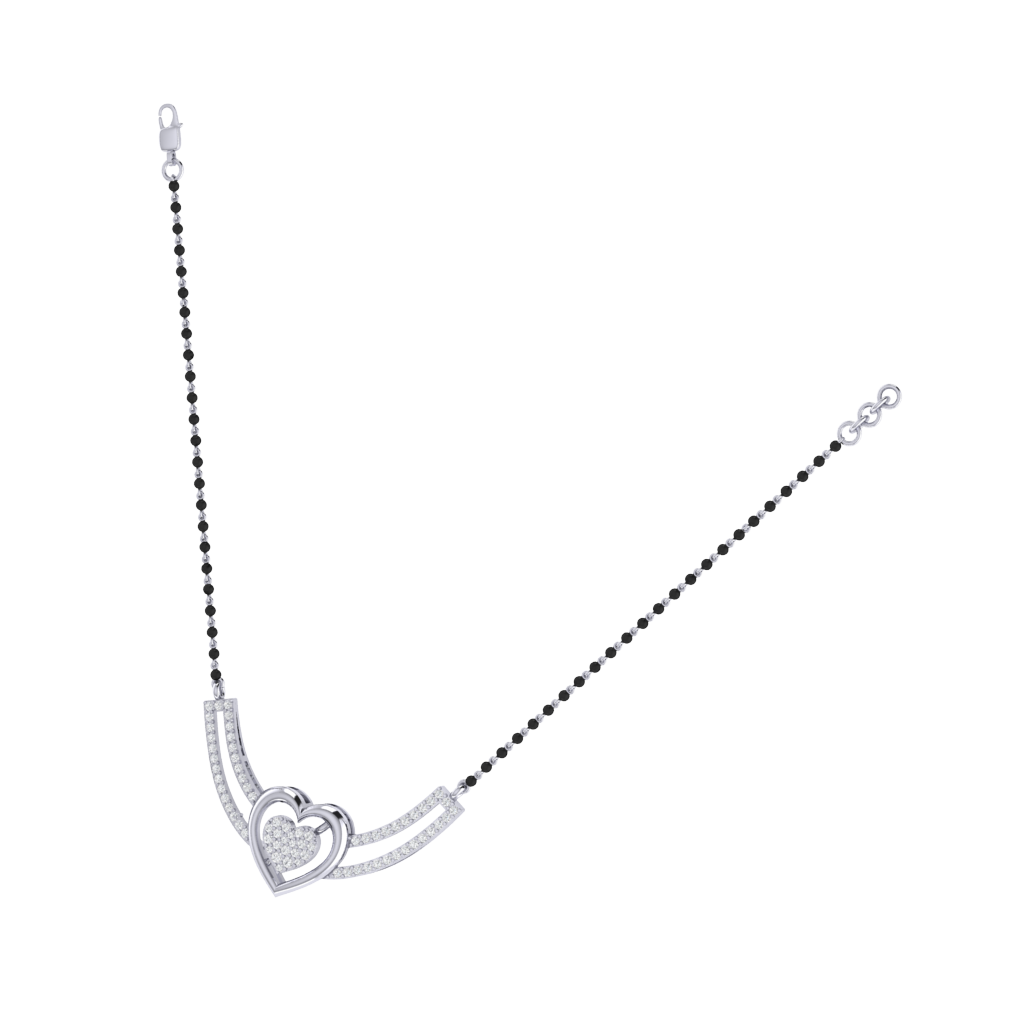 925 sterling silver rhodium plated mangalsutra