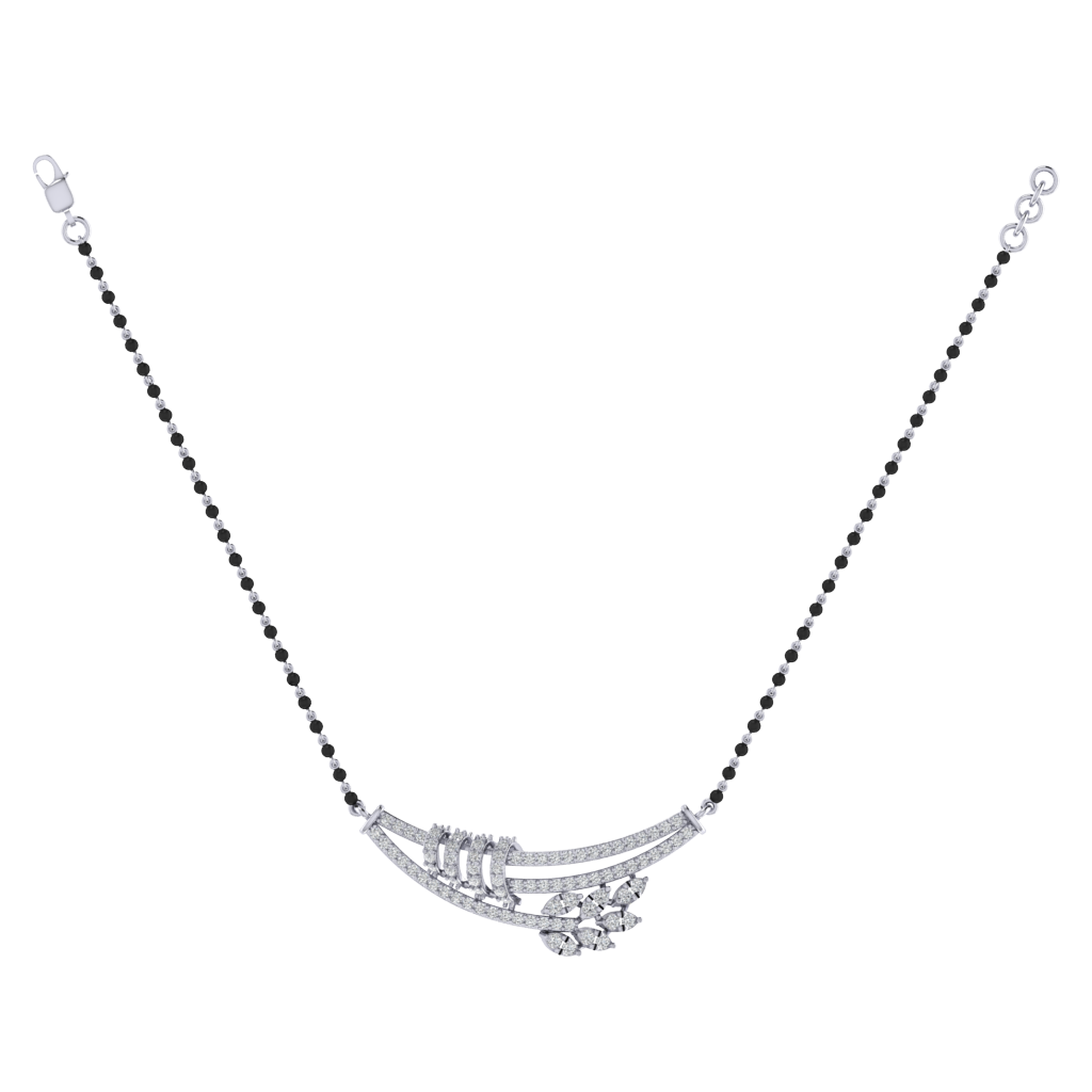 925 sterling silver rhodium plated mangalsutra