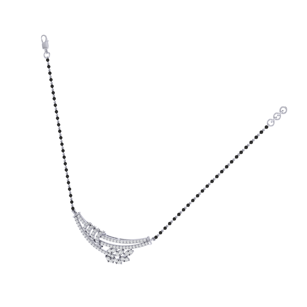 925 sterling silver rhodium plated mangalsutra