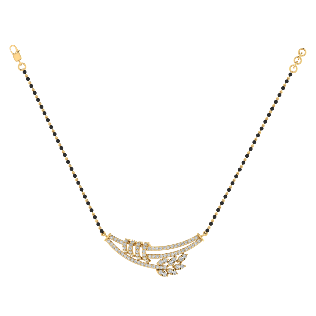 925 sterling silver yellow gold plated mangalsutra