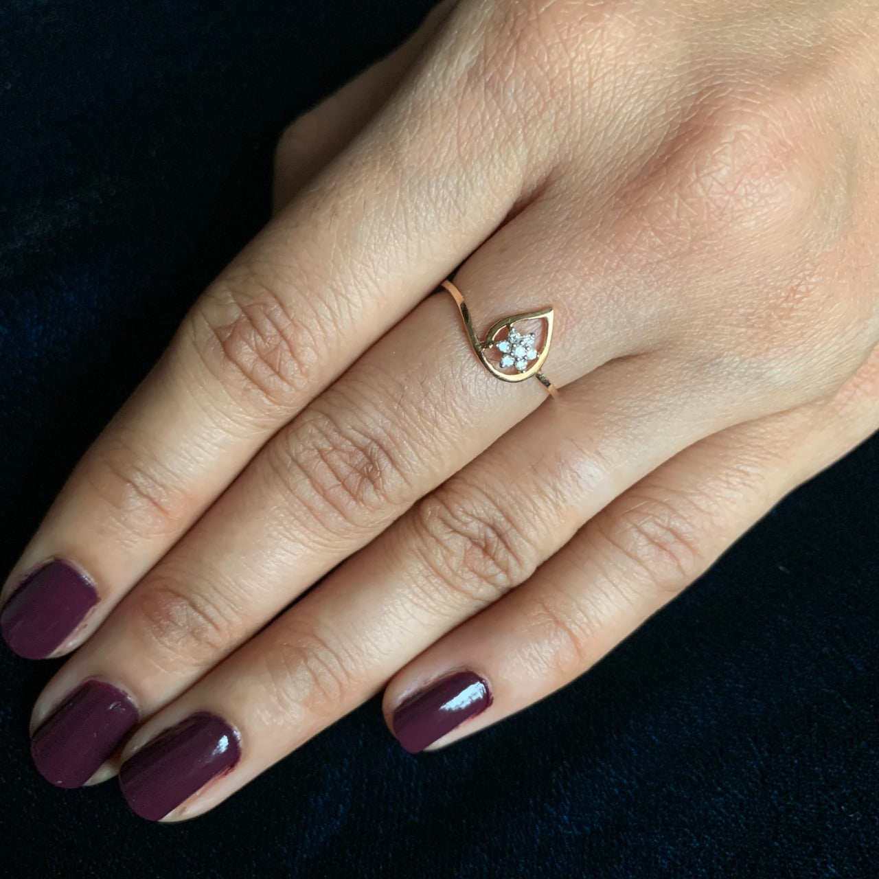 rosegolddiamondpearringrealpic69_4