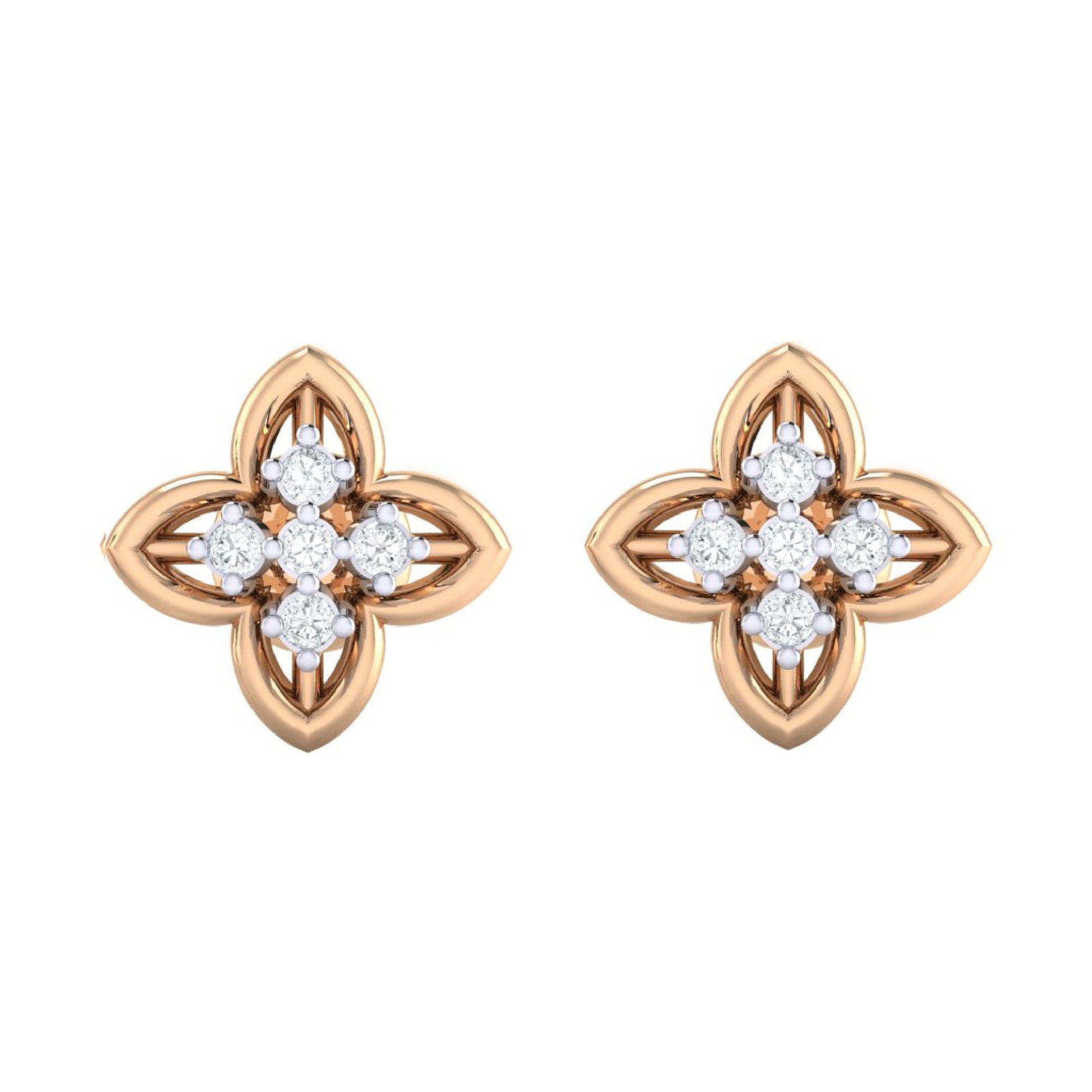 rosegoldrealdiamondearring103_1