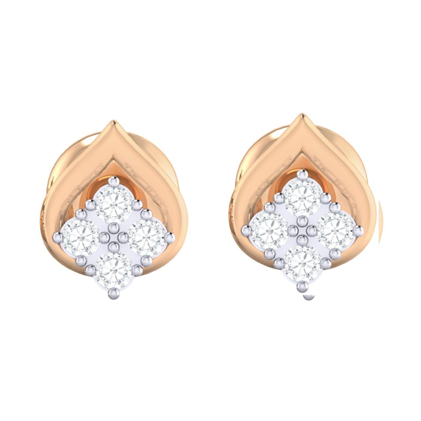 rosegoldrealdiamondearring105_1