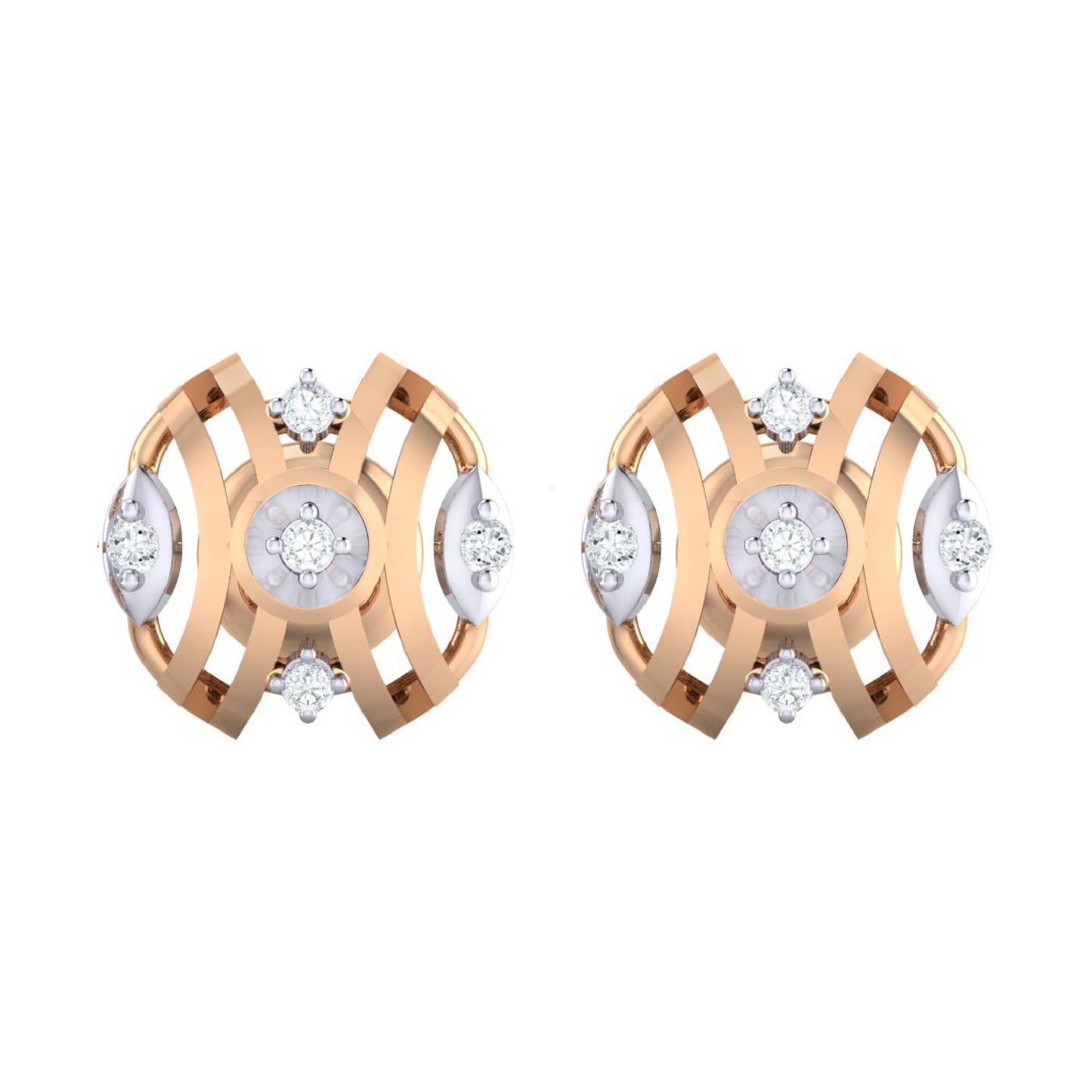 rosegoldrealdiamondearring113_1