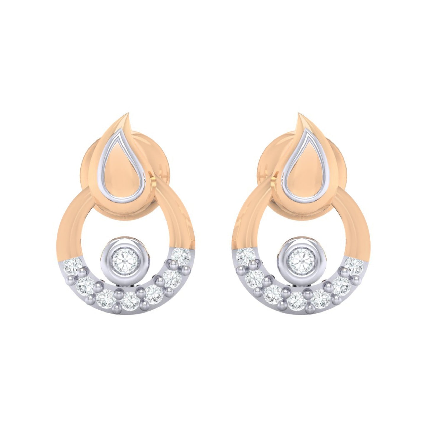 rosegoldrealdiamondearring121_1