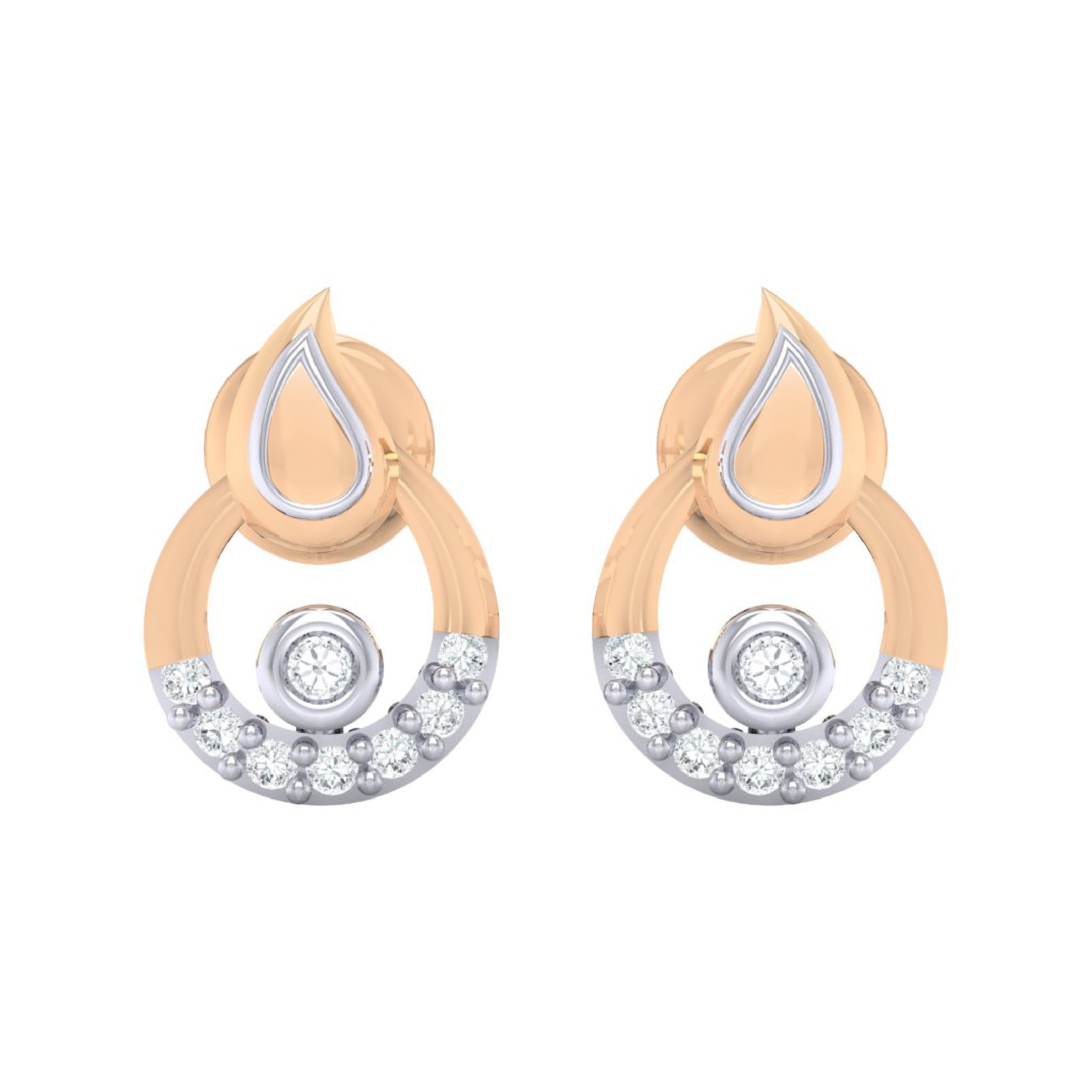 rosegoldrealdiamondearring121_1