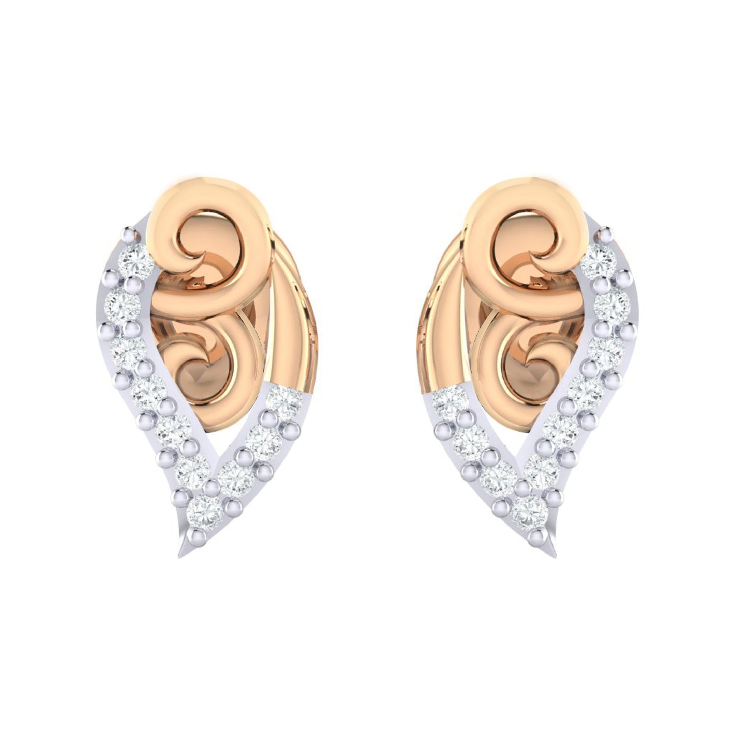 rosegoldrealdiamondearring124_1
