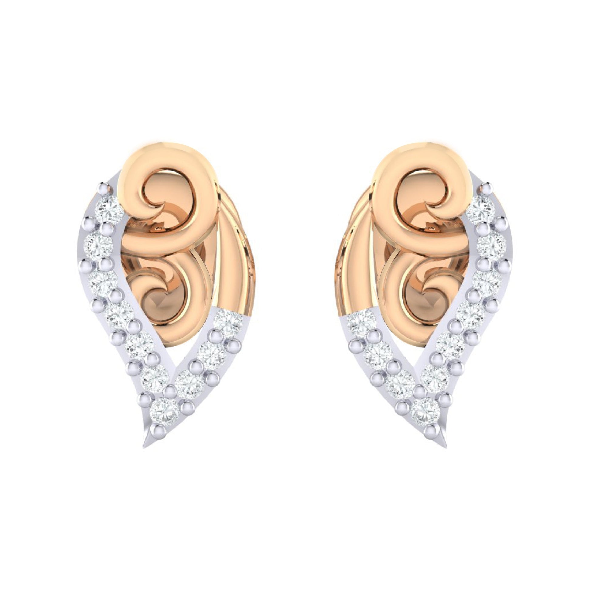 rosegoldrealdiamondearring124_1
