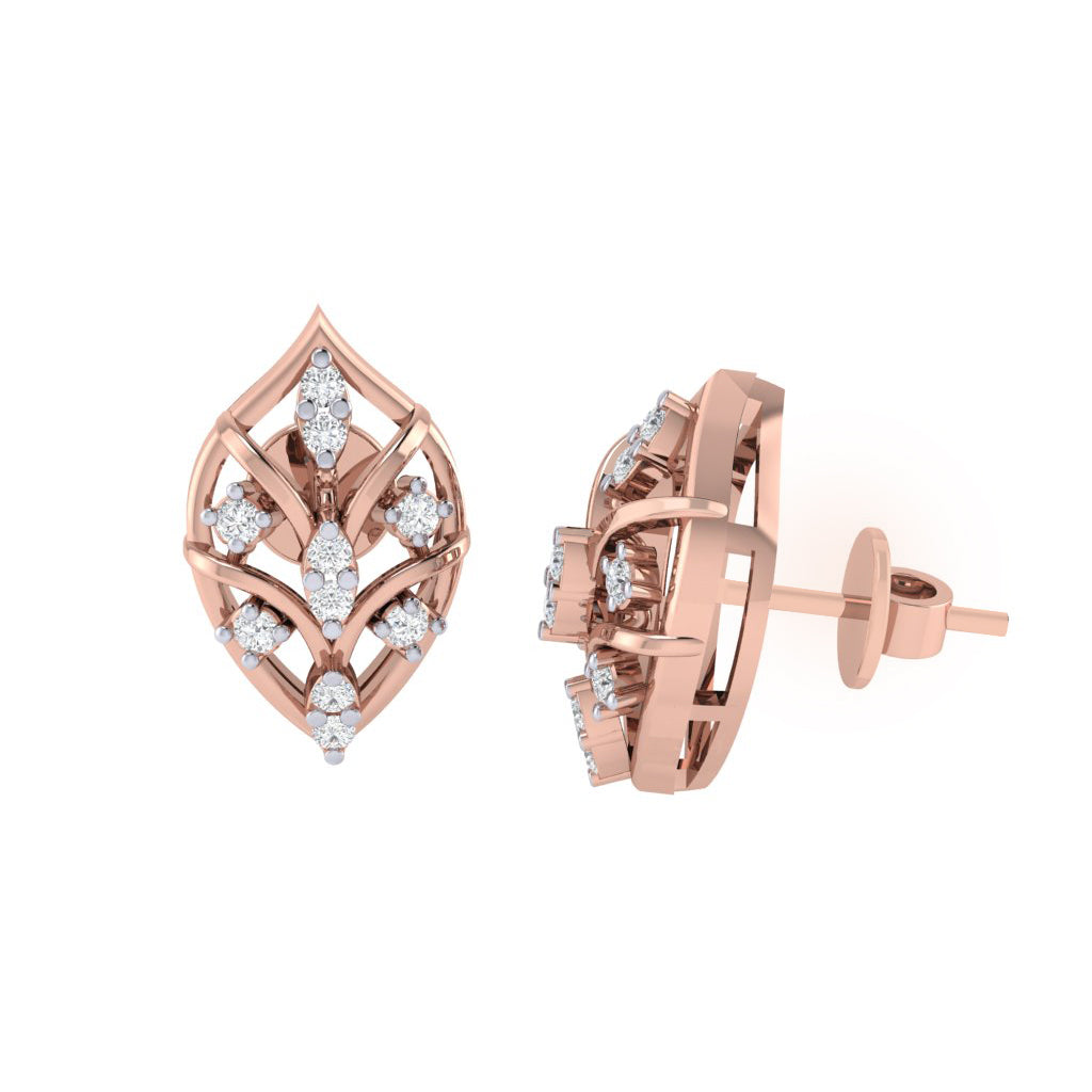 rose_gold_real_diamond_leaf_stud_earring_00832_3