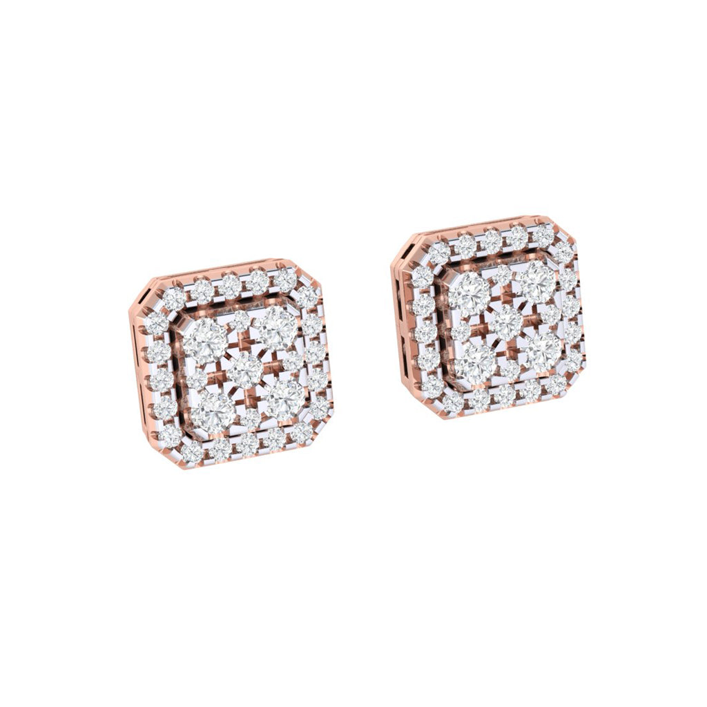 rose_gold_real_diamond_square_stud_earring_00797A_2