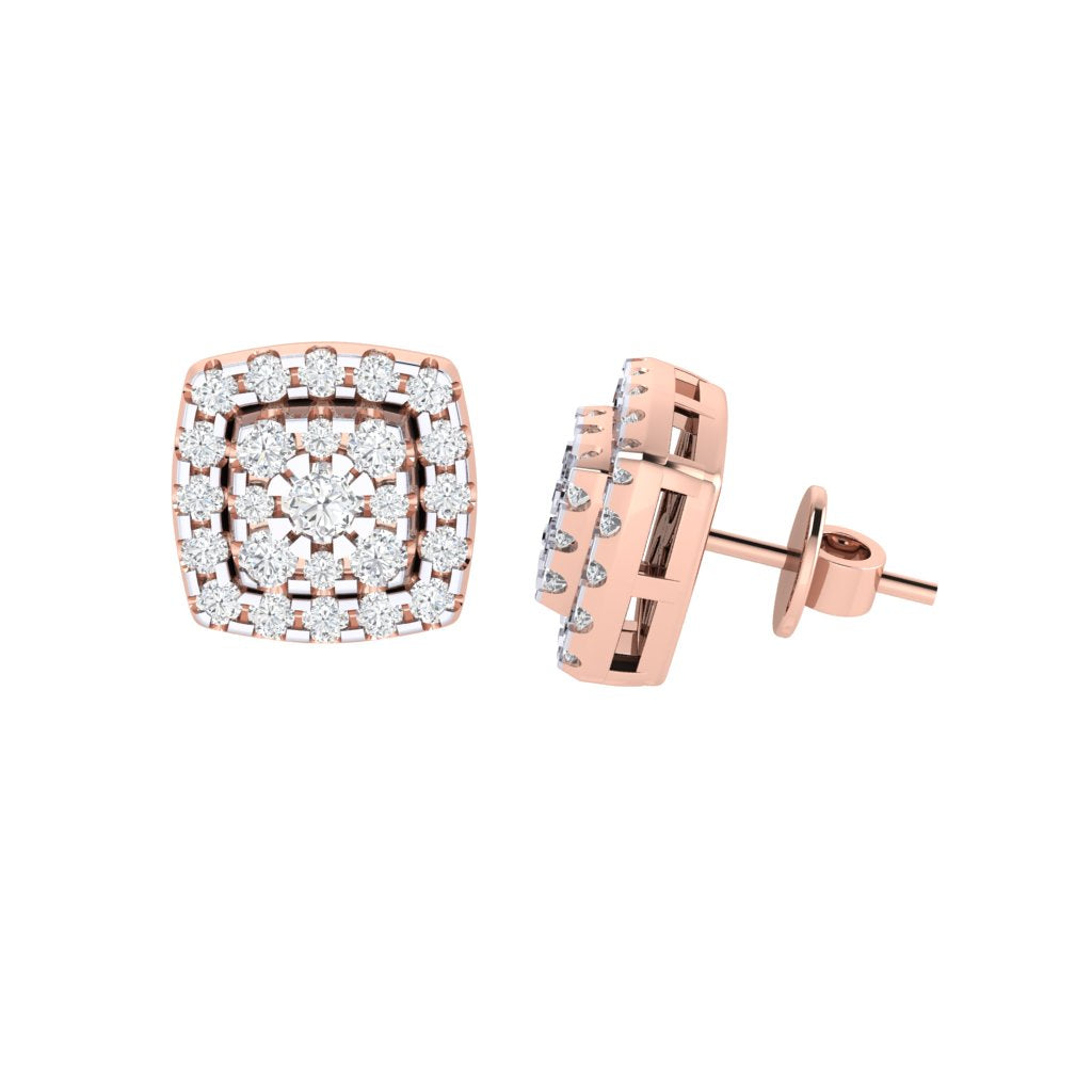 rose_gold_real_diamond_cushion_stud_earring_00799A_3