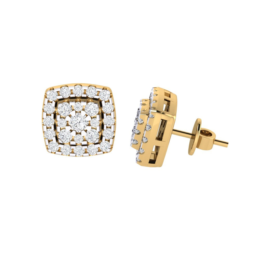 gold_real_diamond_cushion_stud_earring_00799A_3