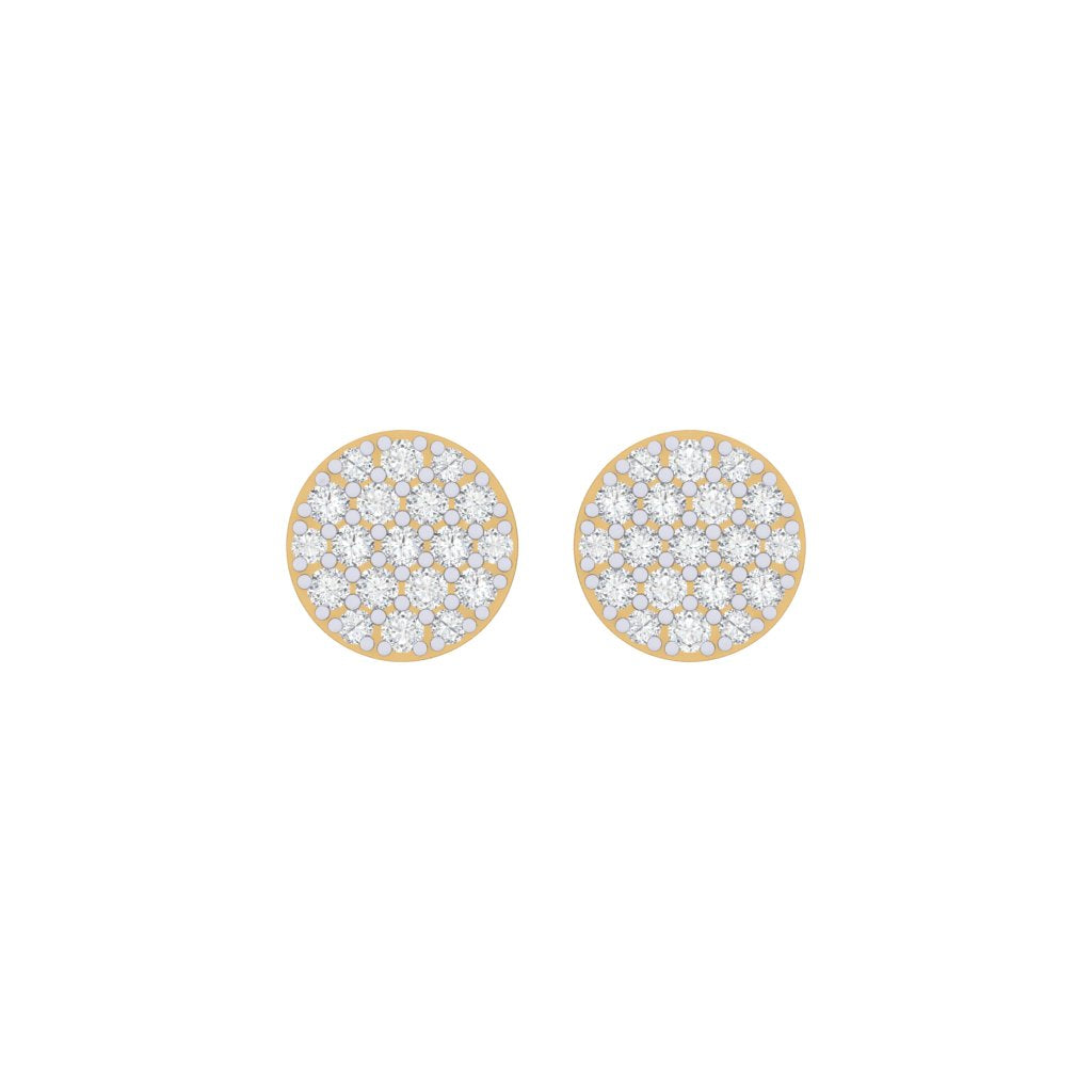 gold_real_diamond_cluster_stud_earring_00800B_1