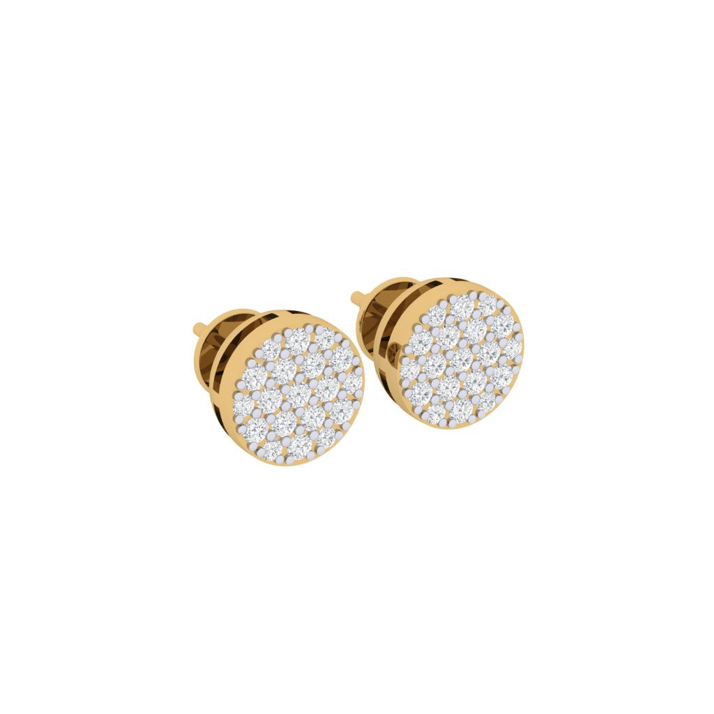 gold_real_diamond_cluster_stud_earring_00800B_2