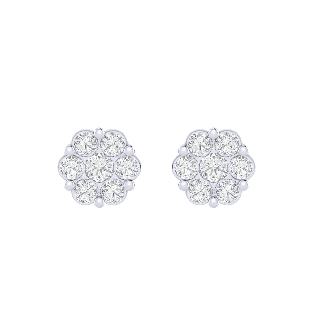 white_gold_real_diamond_cluster_stud_earring_00801E_1