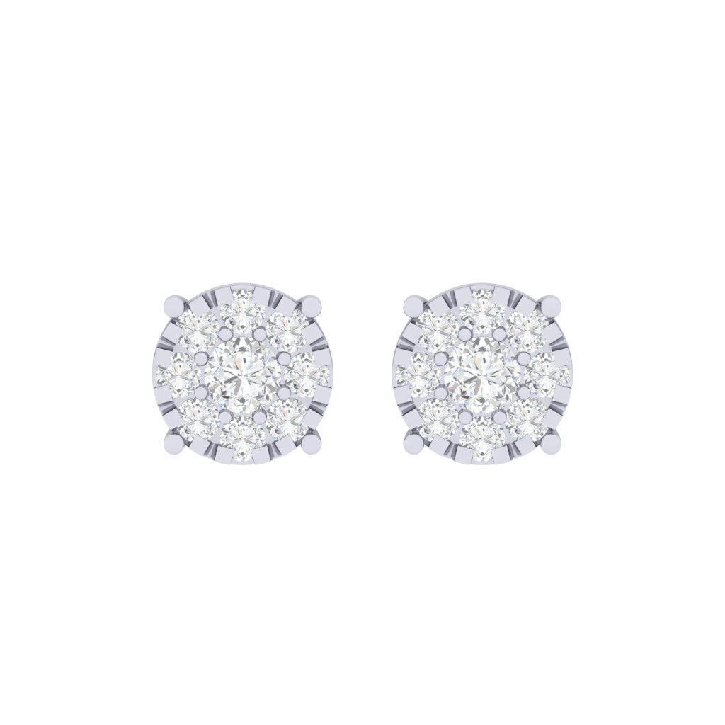 white_gold_real_diamond_cluster_stud_earring_00802E_1