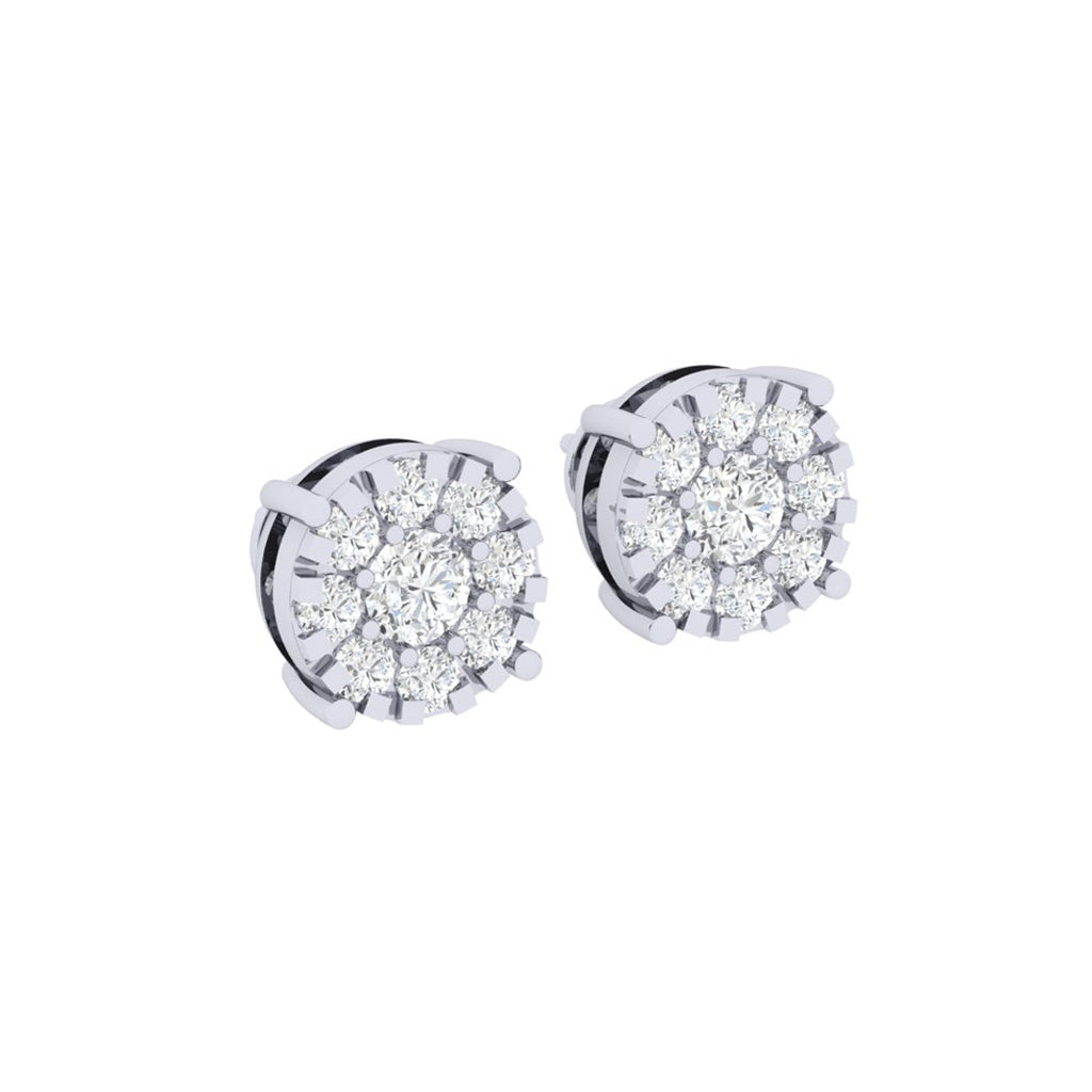 white_gold_real_diamond_cluster_stud_earring_00802E_1