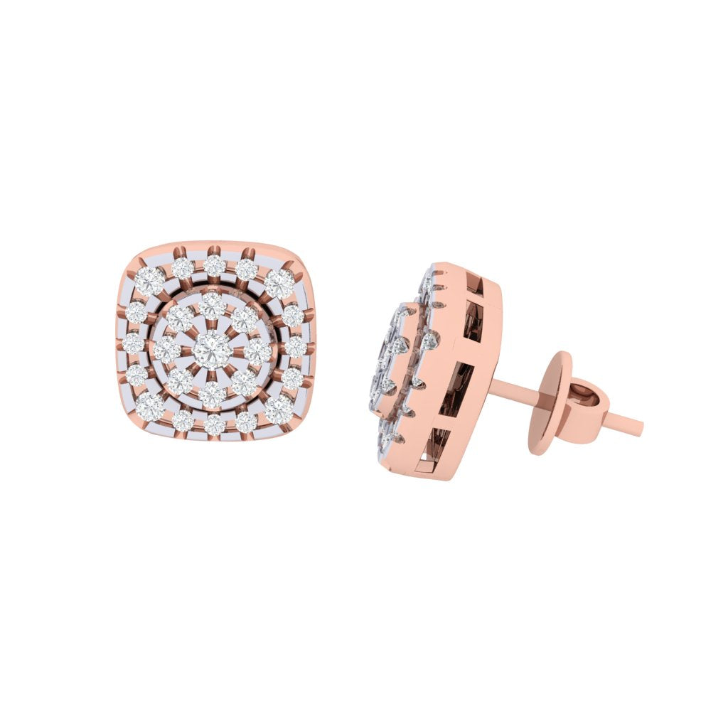 rose_gold_real_diamond_cushion_stud_earring_00806_3