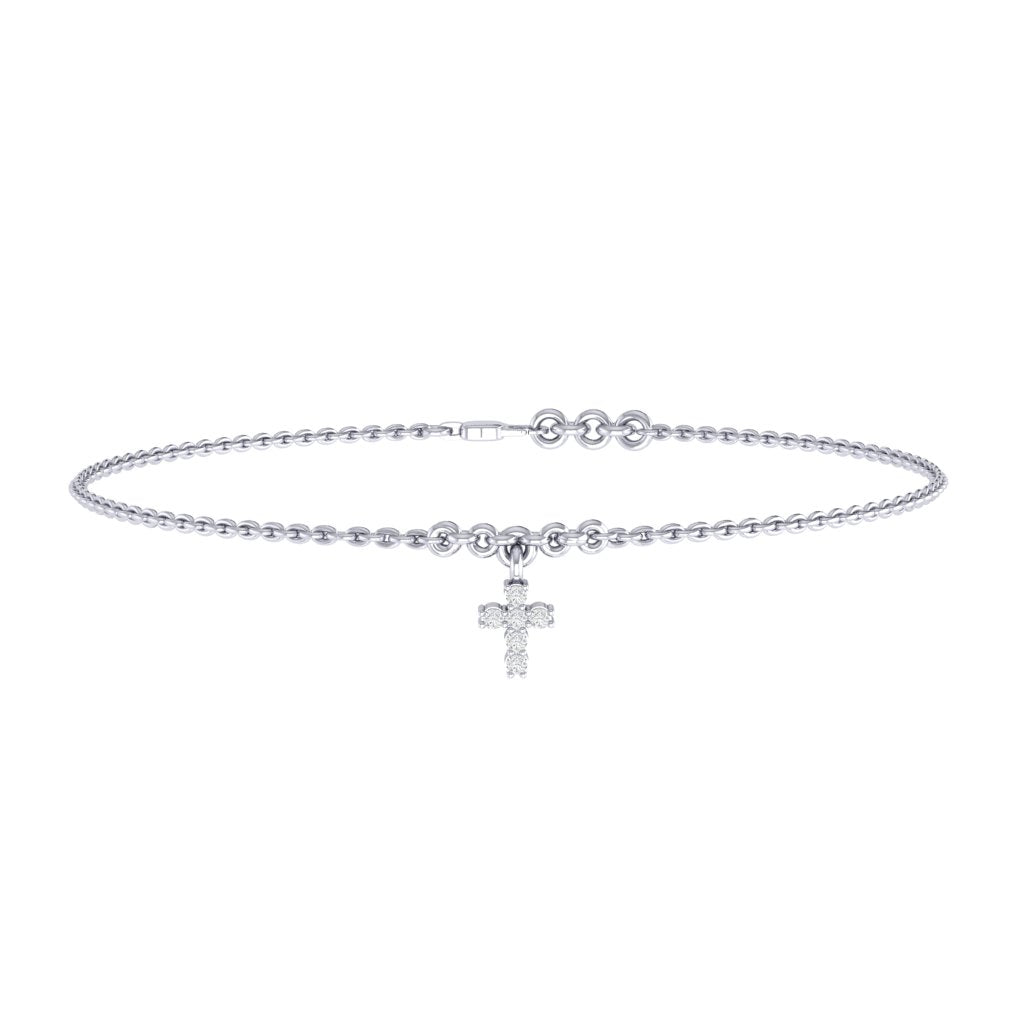 white_gold_real_diamond_cross_bracelet_00572_1