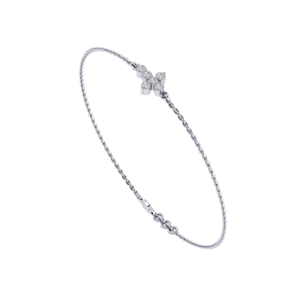 white_gold_real_diamond_cross_bracelet_00572A_2