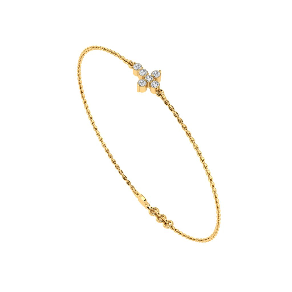 gold_real_diamond_cross_bracelet_00572A_2