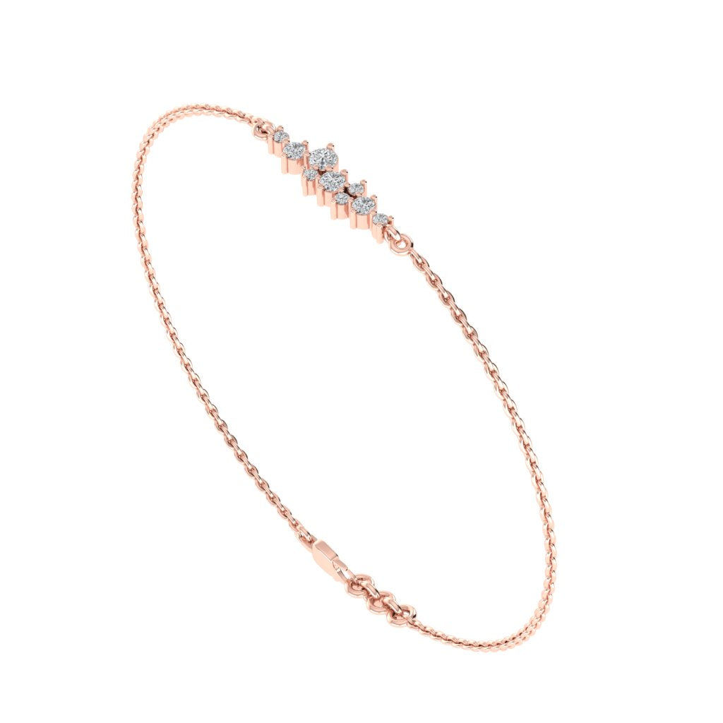 rose_gold_real_diamond_cluster_layering_bracelet_00579_2