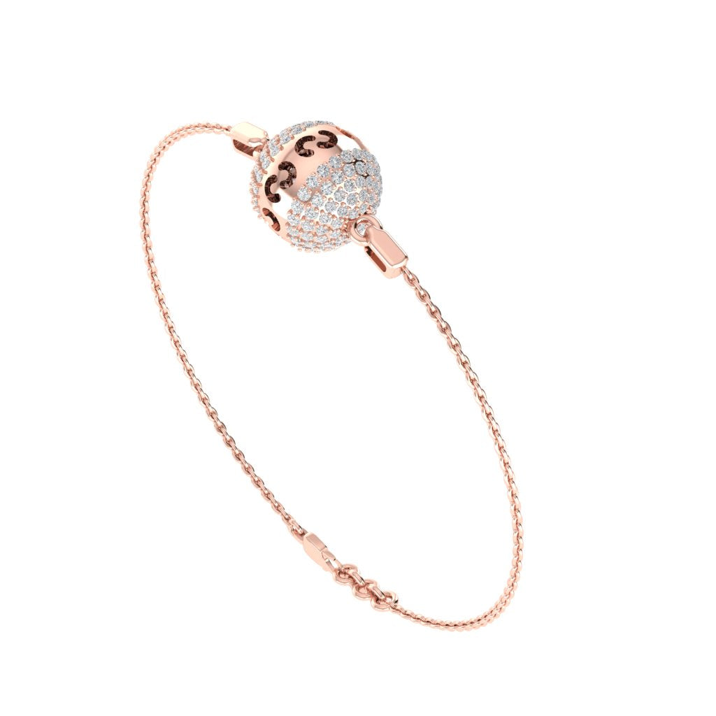 rose_gold_real_diamond_ball_bracelet_00617_2