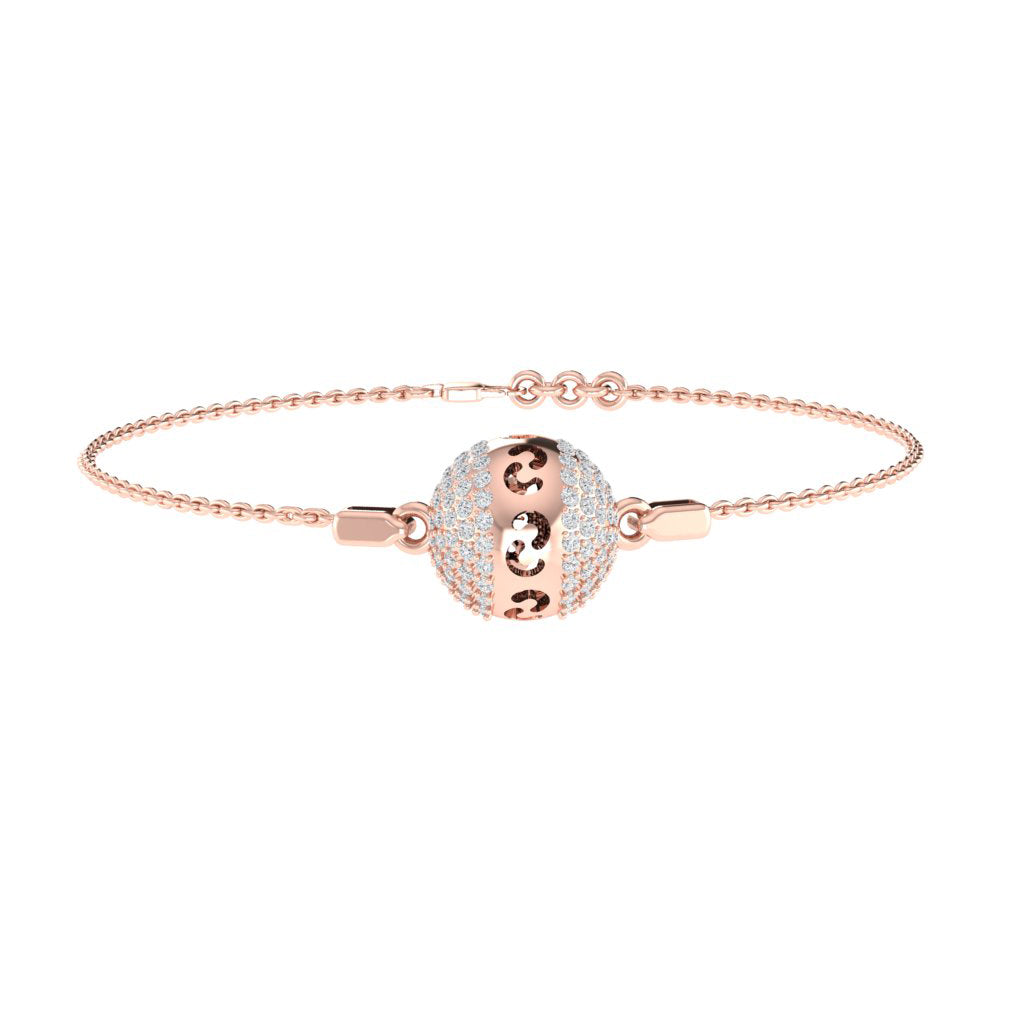 rose_gold_real_diamond_ball_bracelet_00617_1
