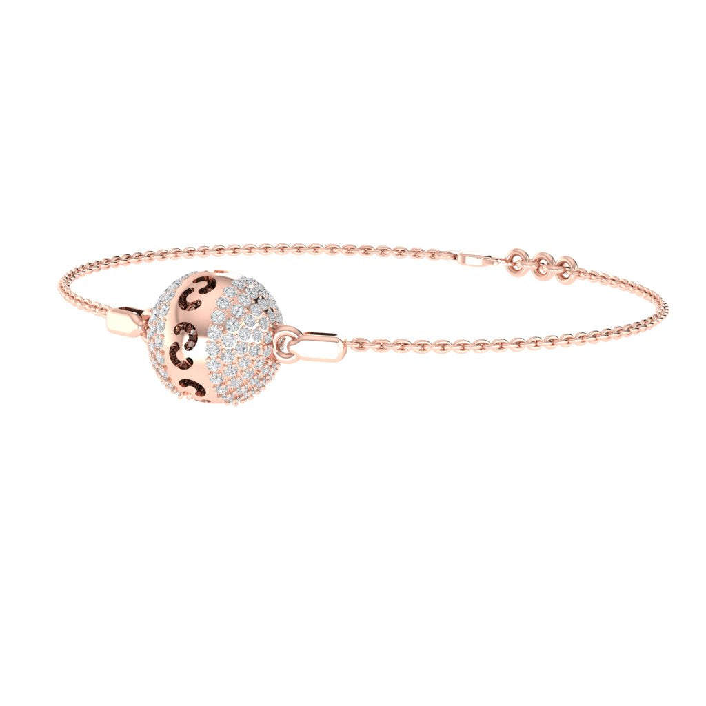rose_gold_real_diamond_ball_bracelet_00617_3