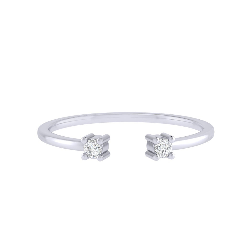 Diamtrendz white gold real diamond ring 1482_2