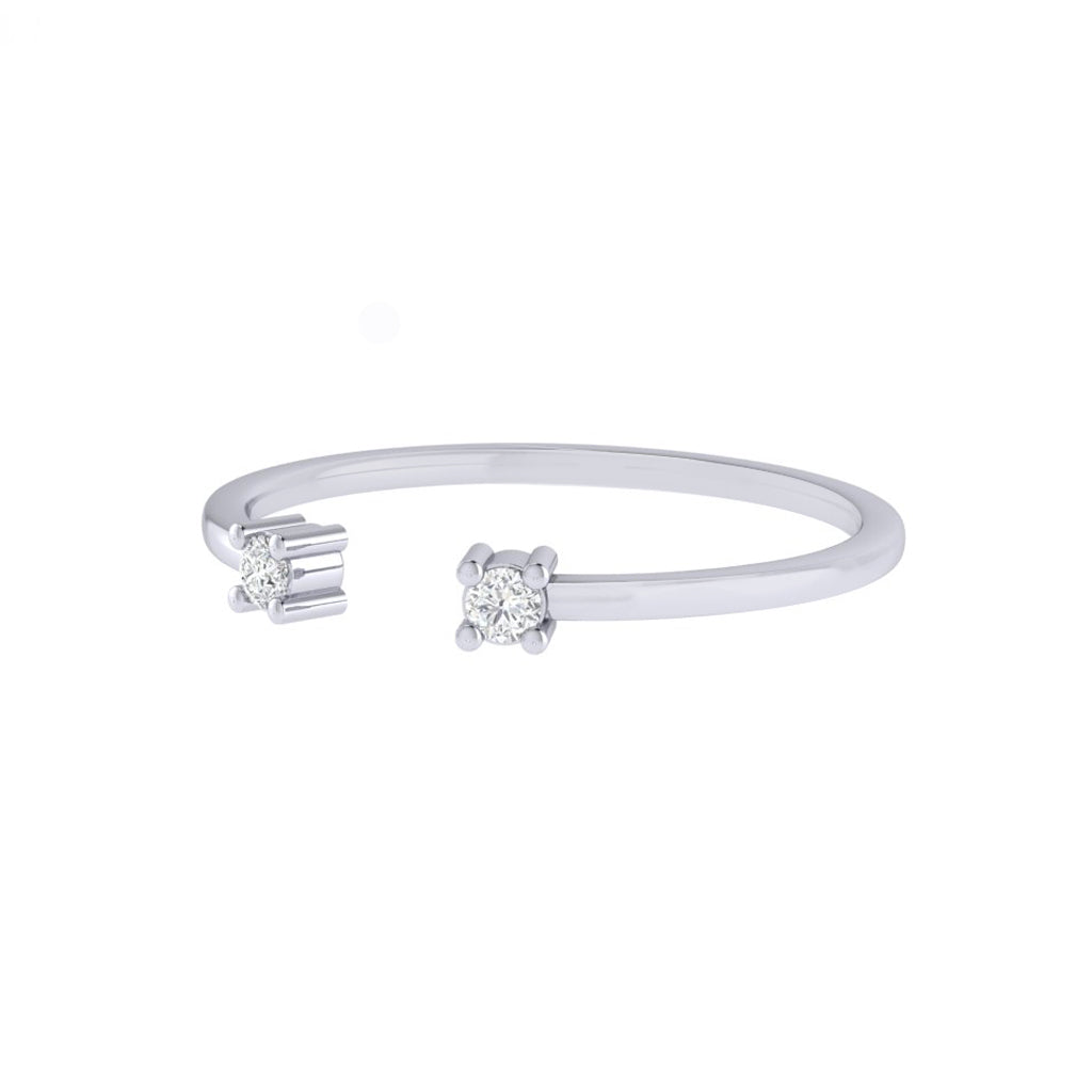 Diamtrendz white gold real diamond ring 1482_3