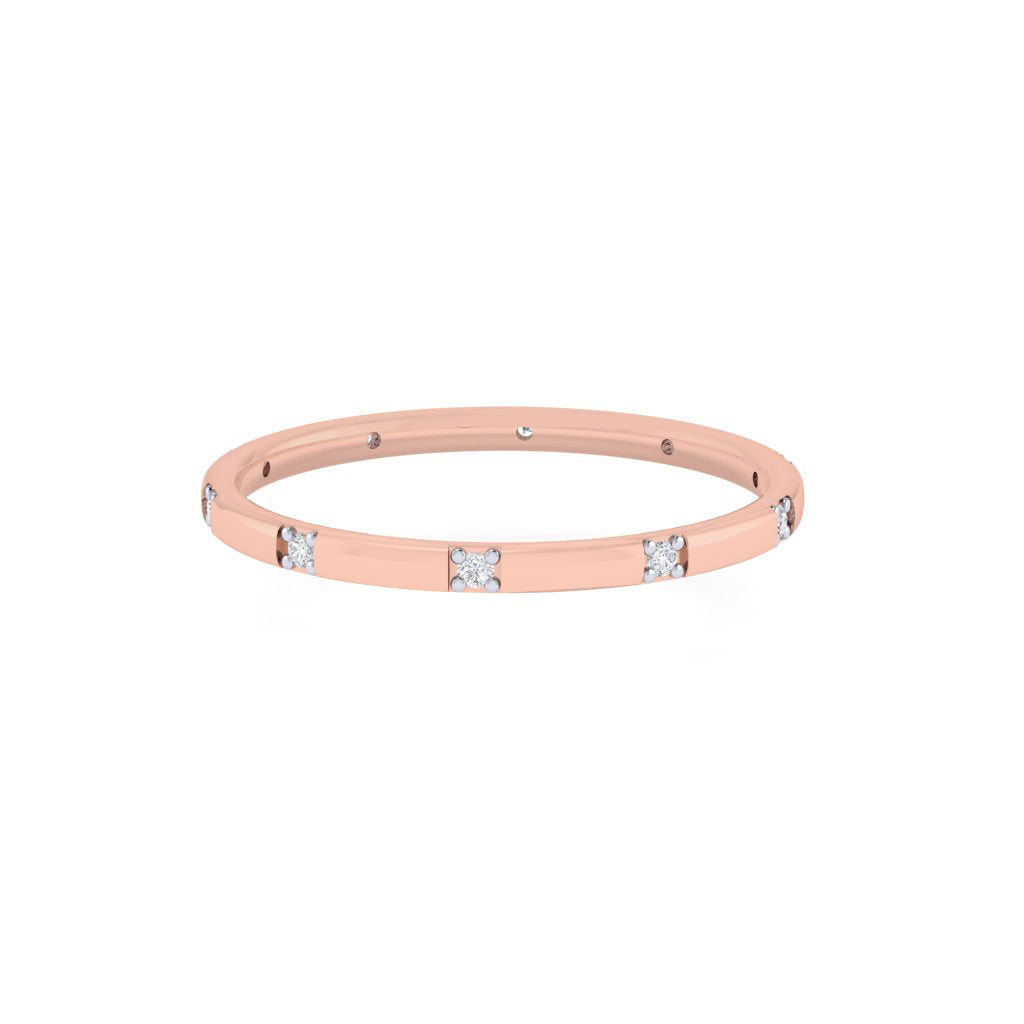 diamtrendz rose gold real diamond band ring 1484_2