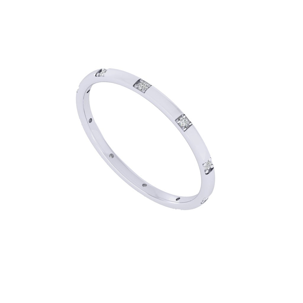 Diamtrendz white gold real diamond band ring 1484_1
