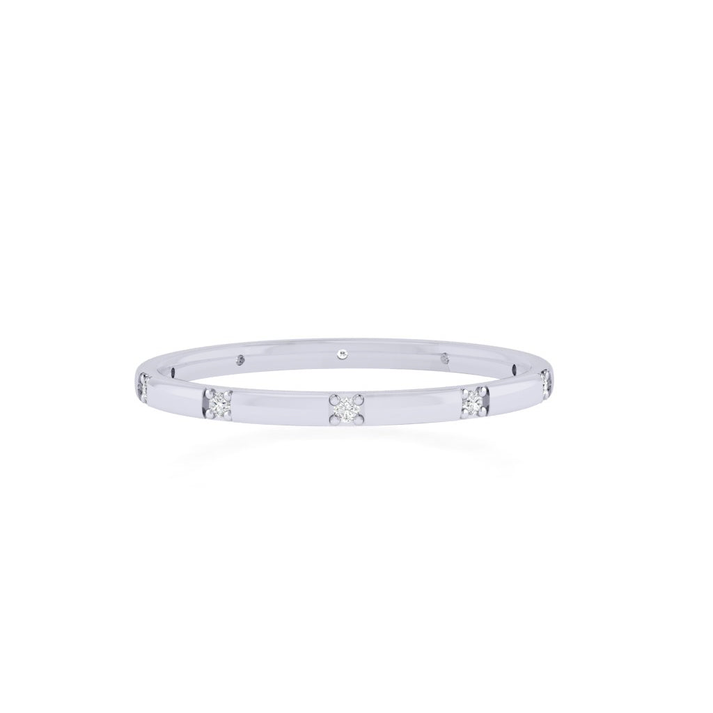 Diamtrendz white gold real diamond band ring 1484_2