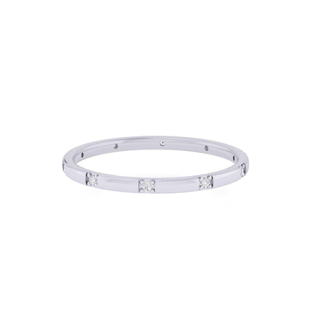 Diamtrendz white gold real diamond band ring 1484_3