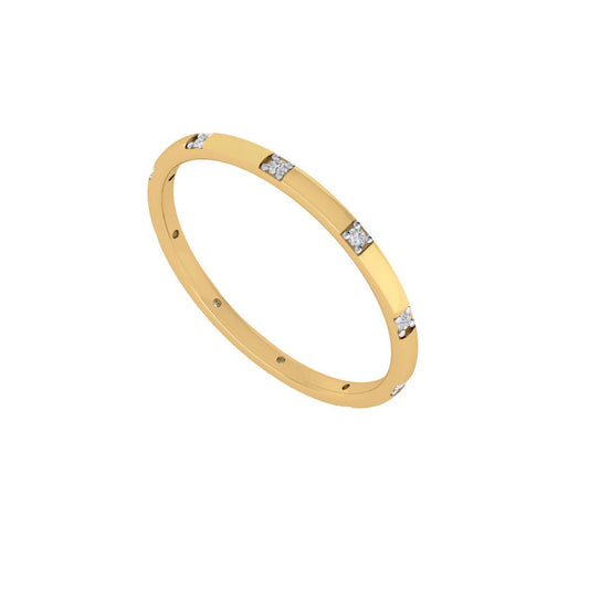 Diamtrendz gold real diamond band ring 1484_1