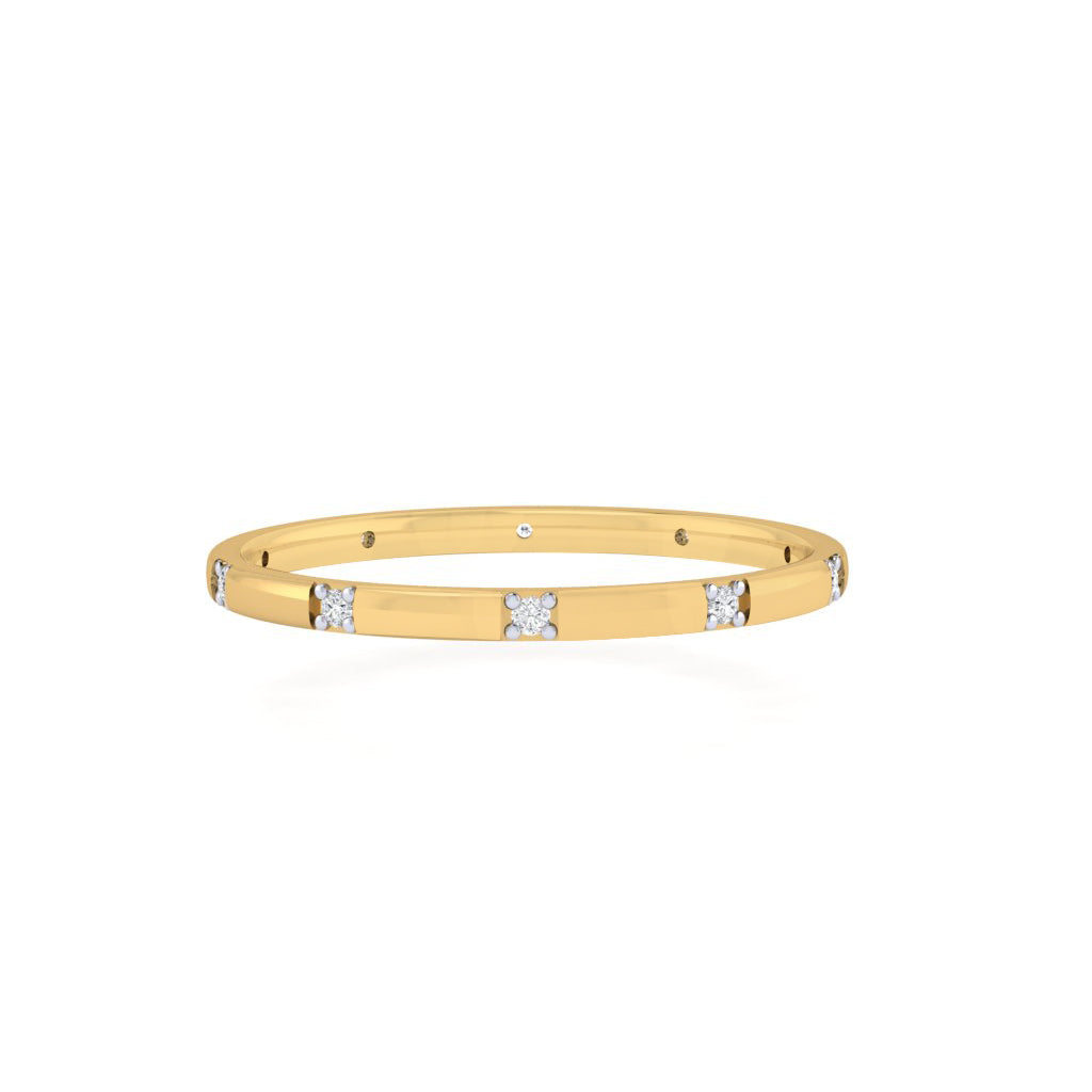 Diamtrendz gold real diamond band ring 1484_2