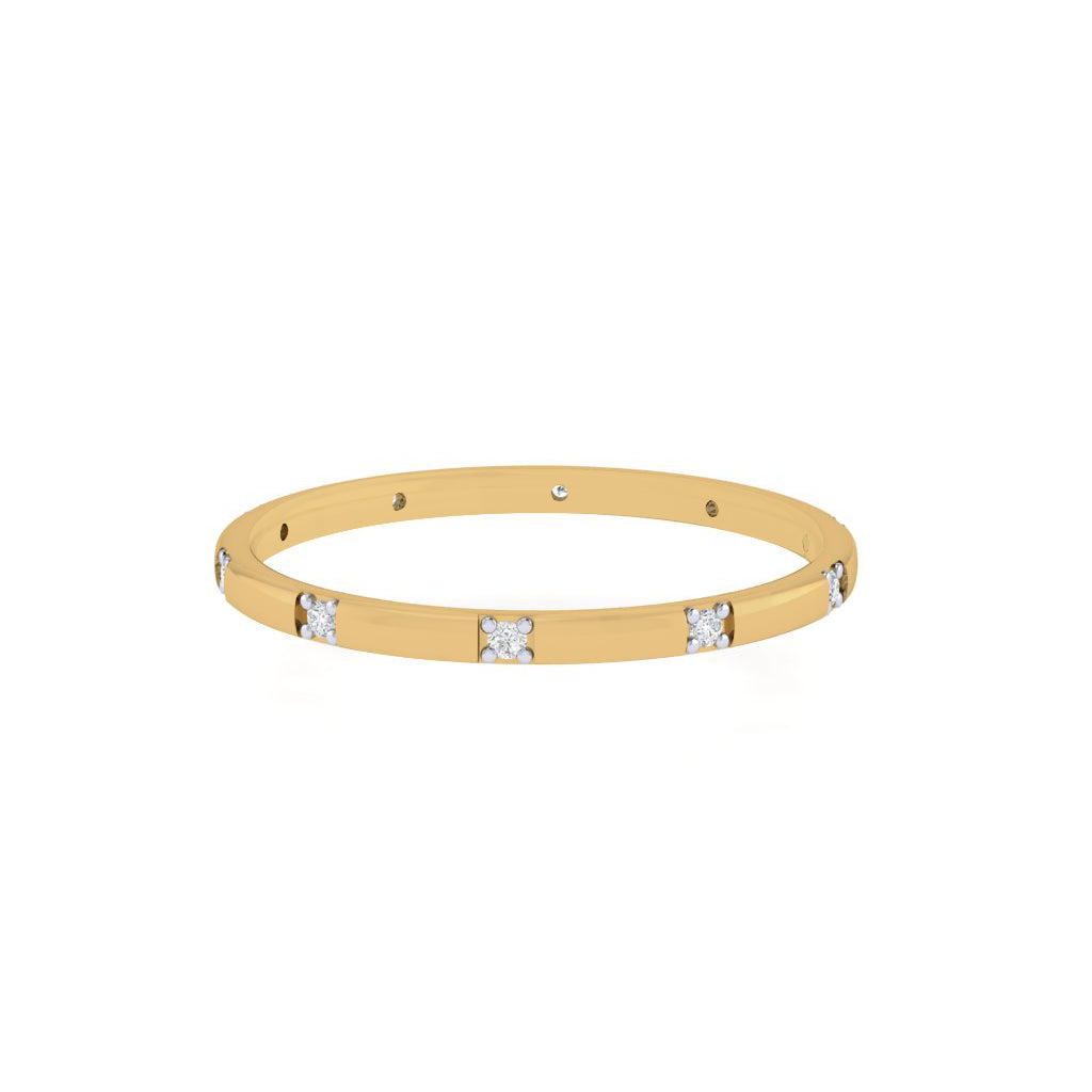 Diamtrendz gold real diamond band ring 1484_3