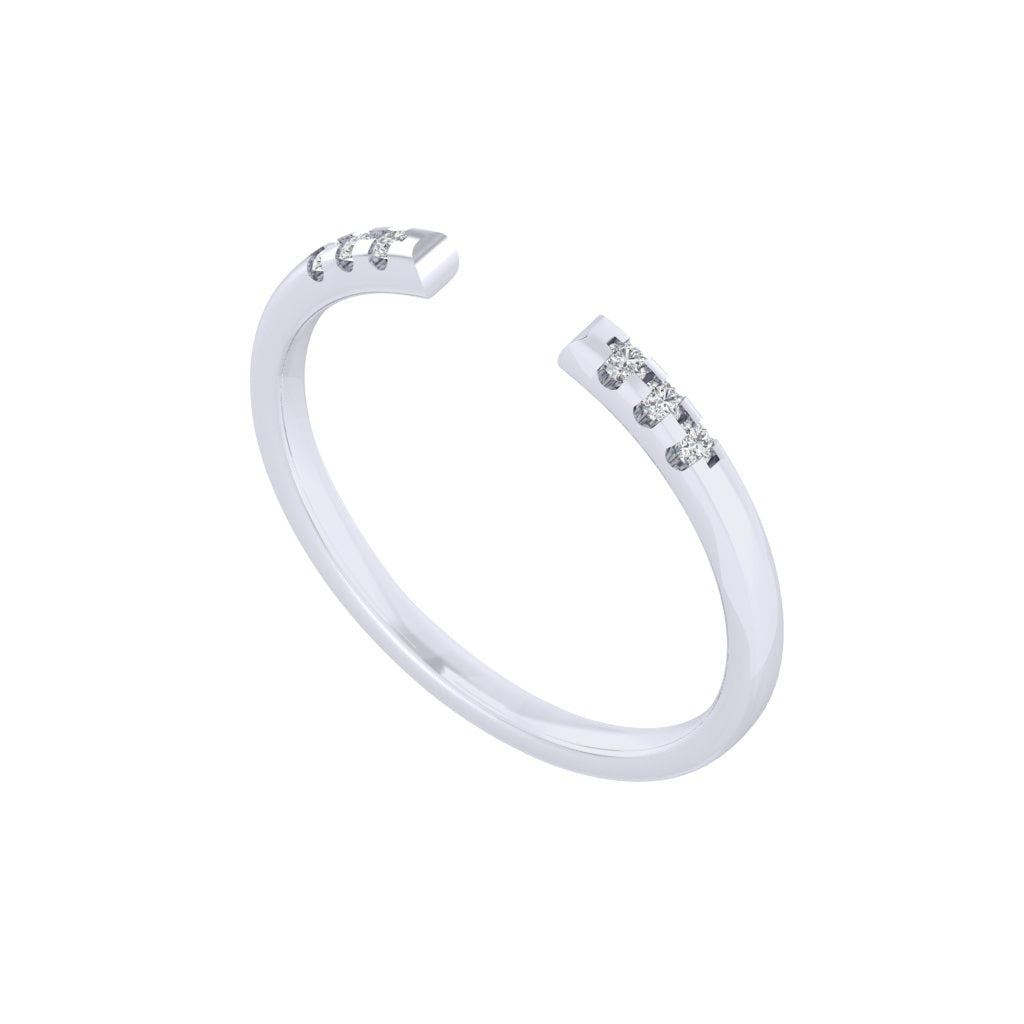 Diamtrendz white gold real diamond band ring 1485_1