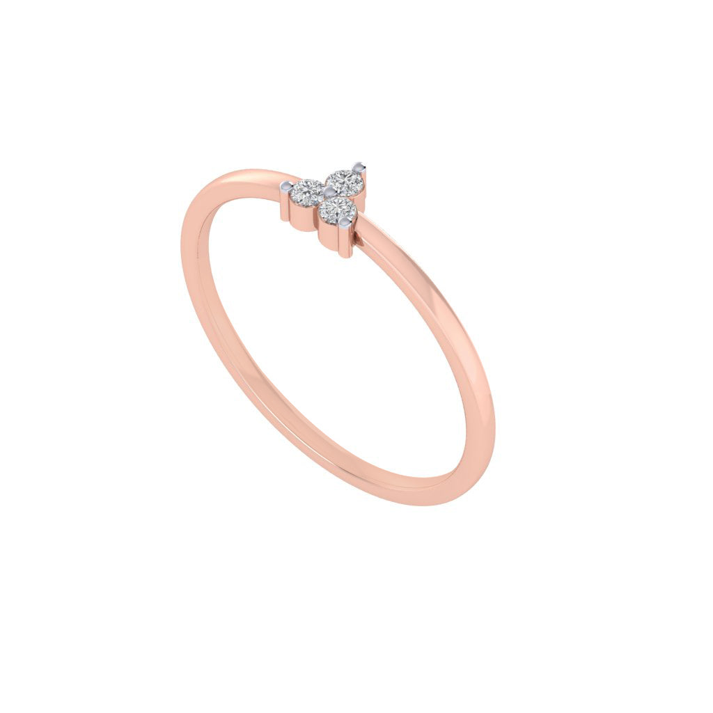 diamtrendz rose gold real diamond trio ring 1486_1