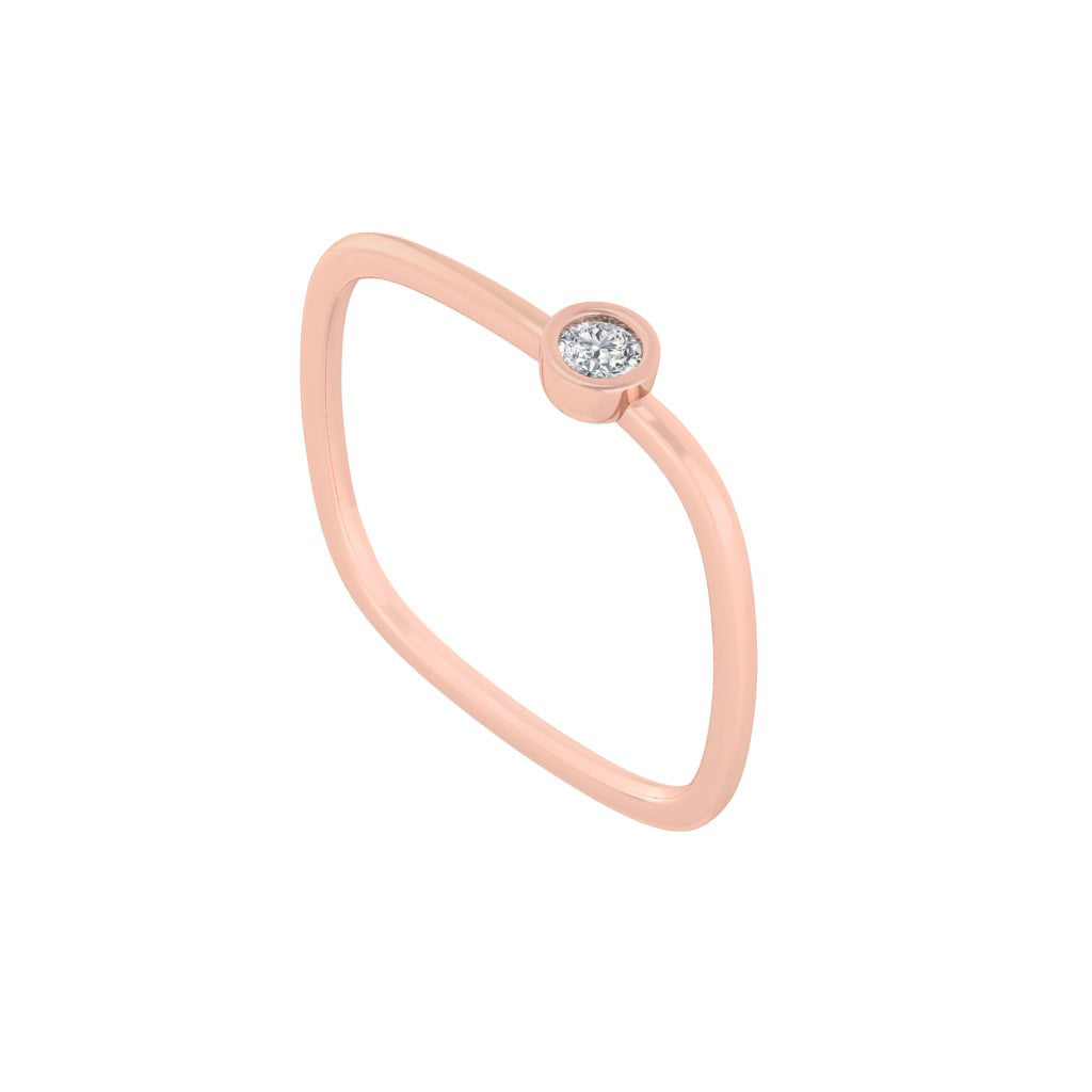 diamtrendz rose gold real diamond square ring 1487_1