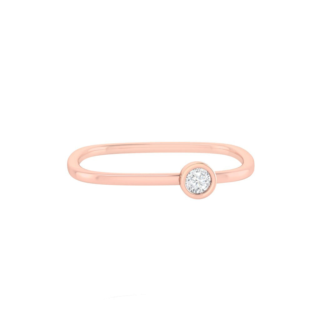 diamtrendz rose gold real diamond square ring 1487_2